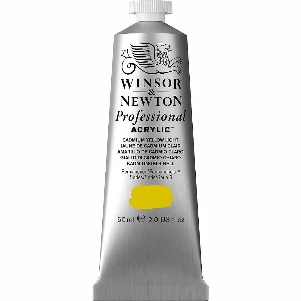 Winsor & Newton W&n Prof. Acrylfarbe 60ml Tube Kadmiumgelfb Hell