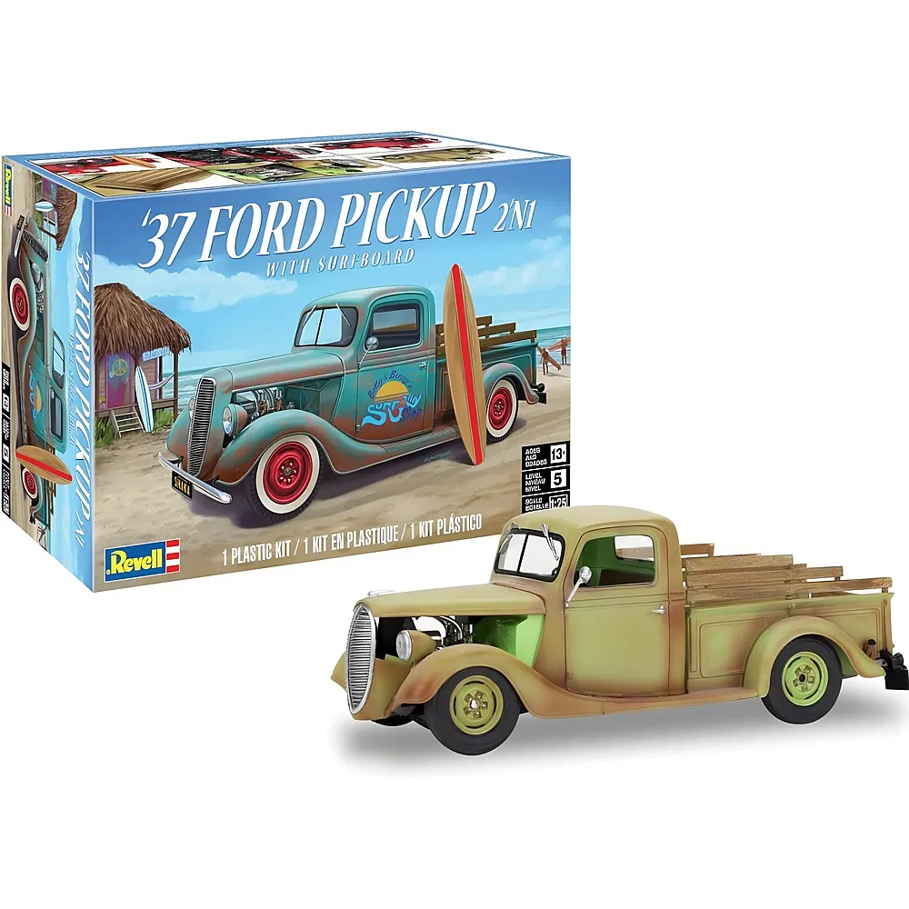 Revell 1937 Ford Pickup Street Rod with Surf Board