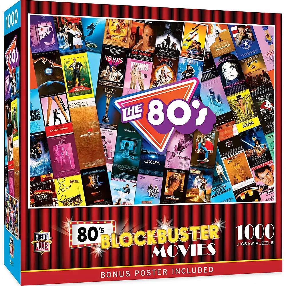 Master Pieces Puzzle Blockbuster Movies 80's - 1000 Teile