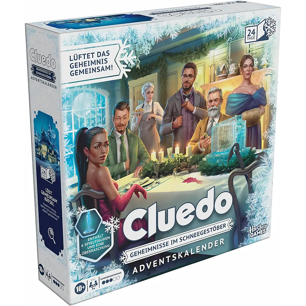 Hasbro Gaming Adventskalender Cluedo: Secrets Under Snowfall - Deutsch