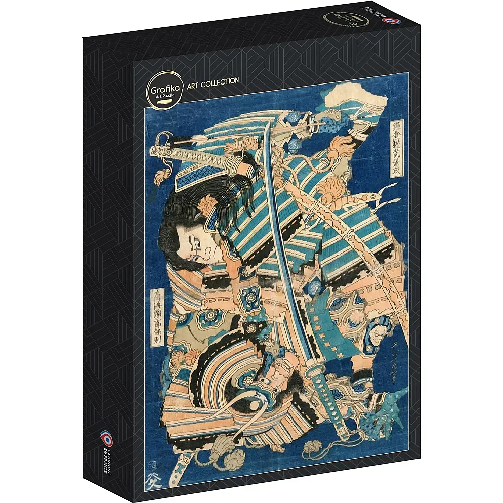 Grafika Puzzle Art Collection Katsushika Hokusai - Kamakura no Gengoro Seizing Torinoumi Tasaburo 500Teile
