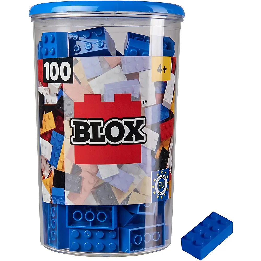 Androni Blox 8er Bausteine in Dose Blau 100Teile