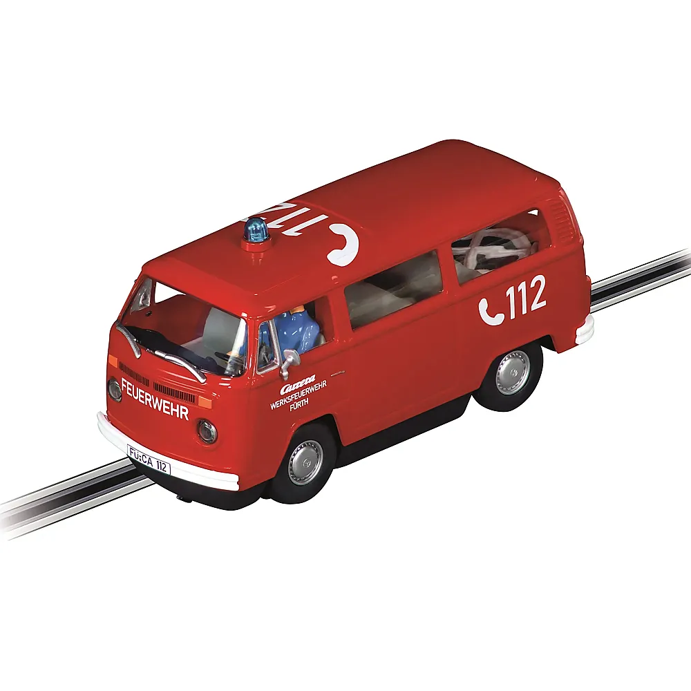 meinspielzeug - Carrera Digital 132 VW Bus T2b Feuerwehr | Rennbahn Fahrzeuge