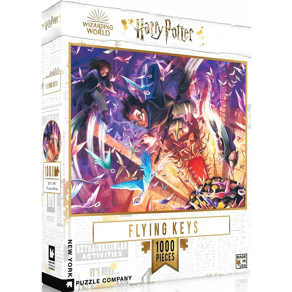 New York Puzzle Company Harry Potter - Flying Keys 1000Teile