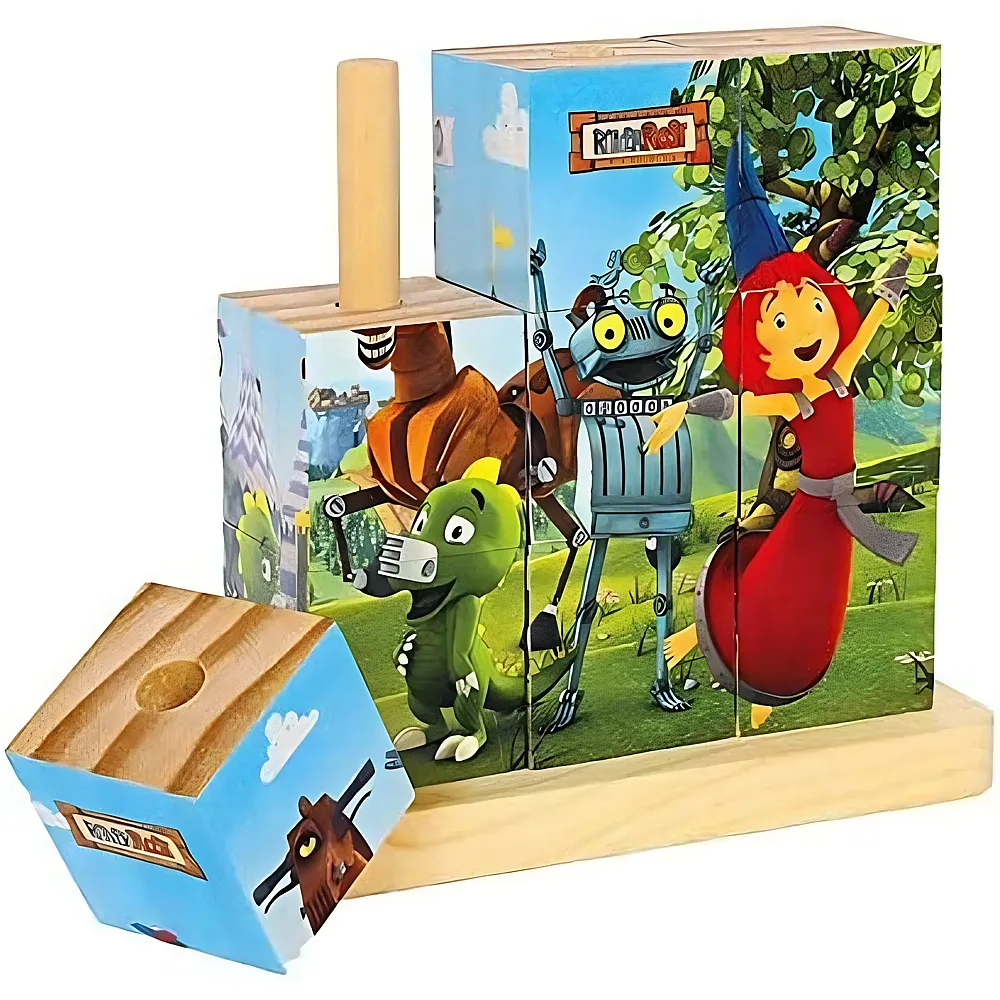 small foot Ritter Rost Steck-W�rfelpuzzle - 9 Teile