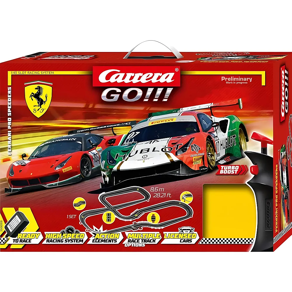 Carrera Go Ferrari Pro Speeders 8,6m