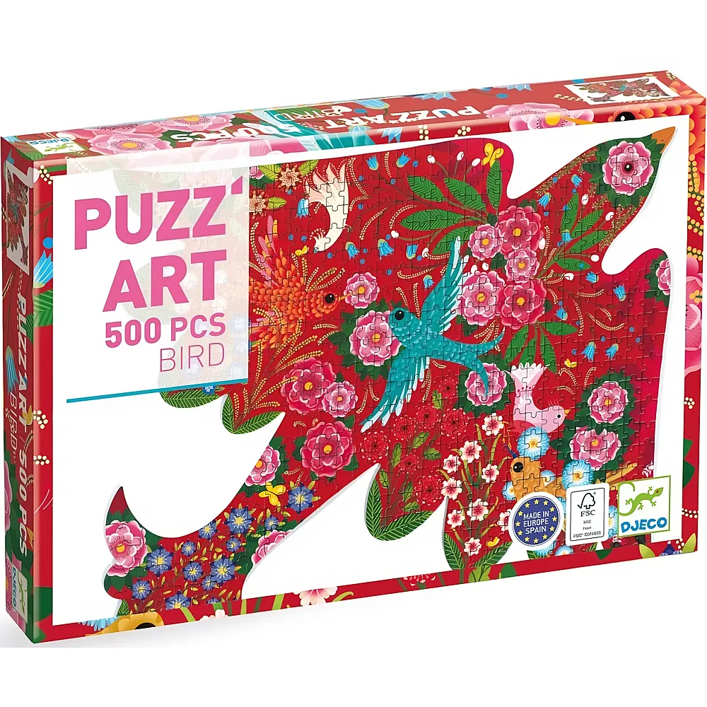Djeco Puzzle Puzz'Art Vogel 500Teile