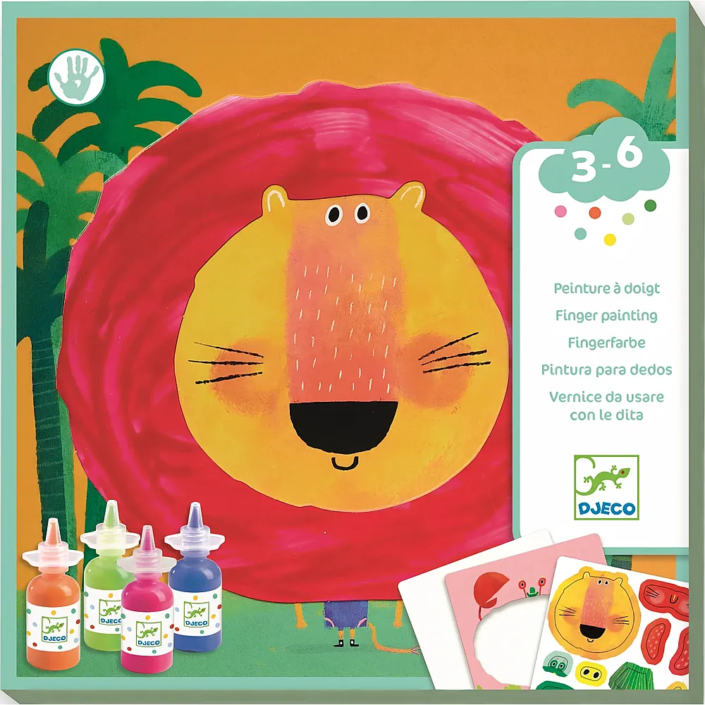 Djeco Fingerfarben Verr�ckte Tiere