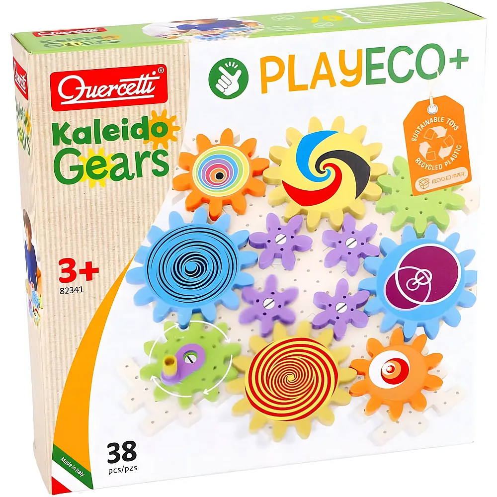 Quercetti PlayEco Kaleido Gears - 38 Teile