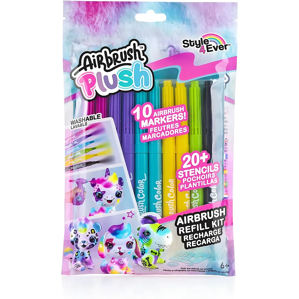 Canal Toys Nachf�llpack f�r Airbrush-Pl�schtier, 6+, , Mehrfarbig
