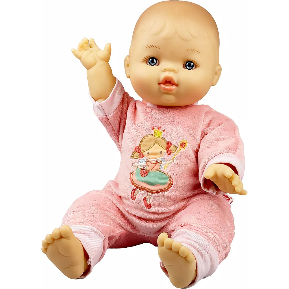 Heless M�dchen-Babypuppe mit Velours-Strampler Prinzessin Emily  34 cm