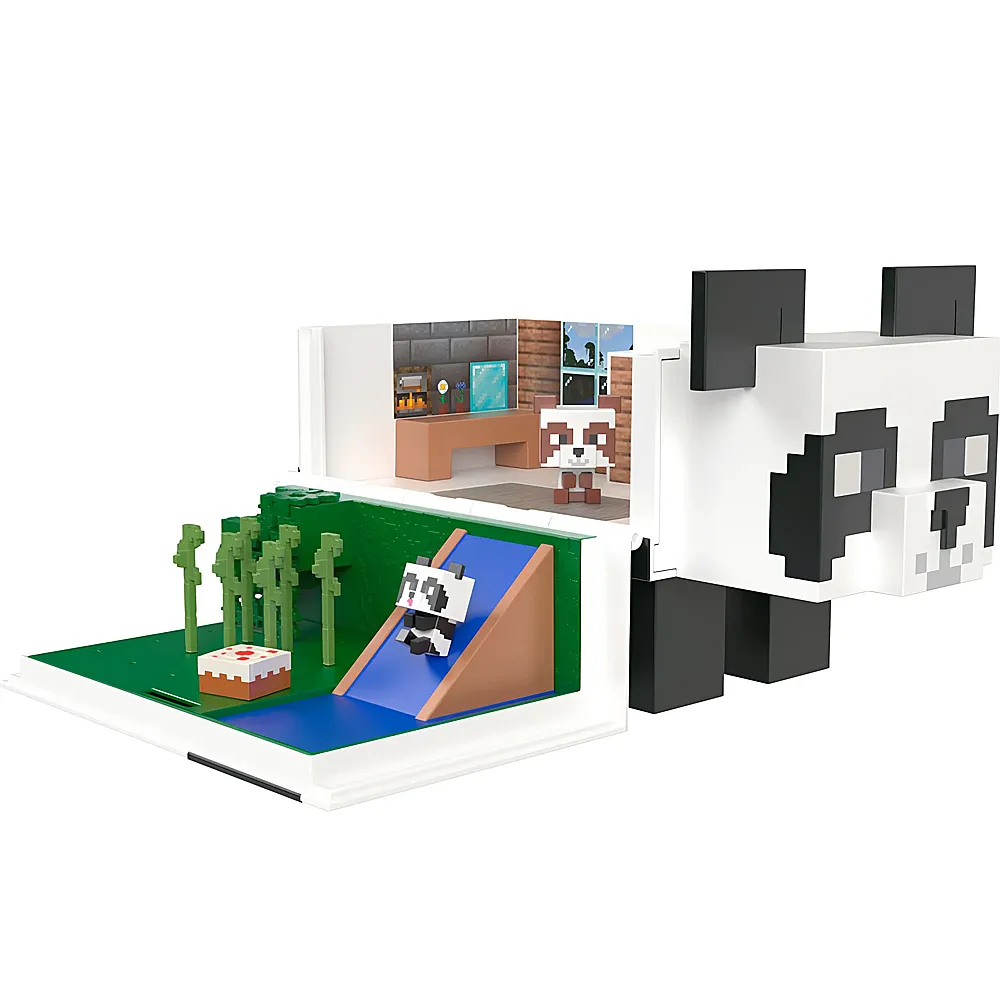 Mattel Minecraft Mob Head Mini Panda Playset