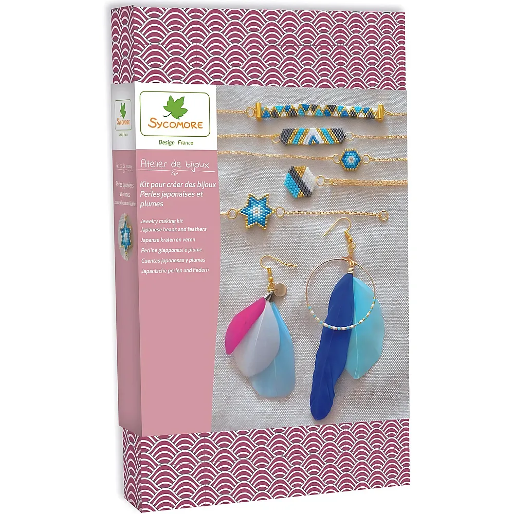 Sycomore Atelier DE Bijoux XL Perles Japonaises & Pompons fr-de-it