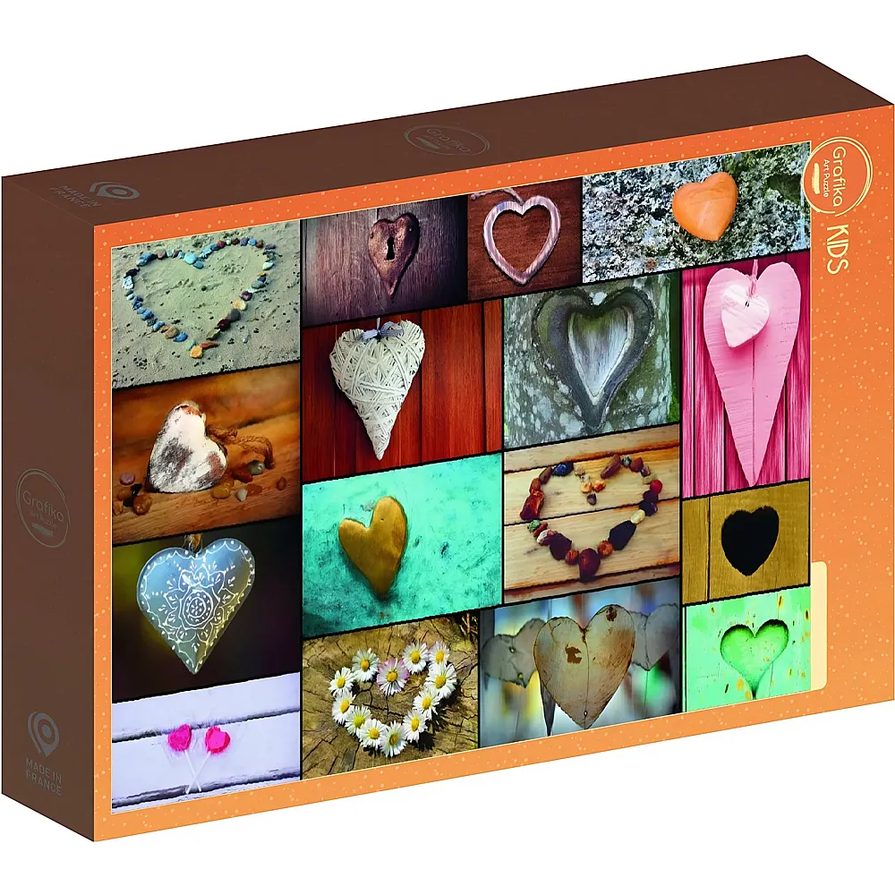 Grafika Puzzle Art Collection Collage Coeurs 500Teile
