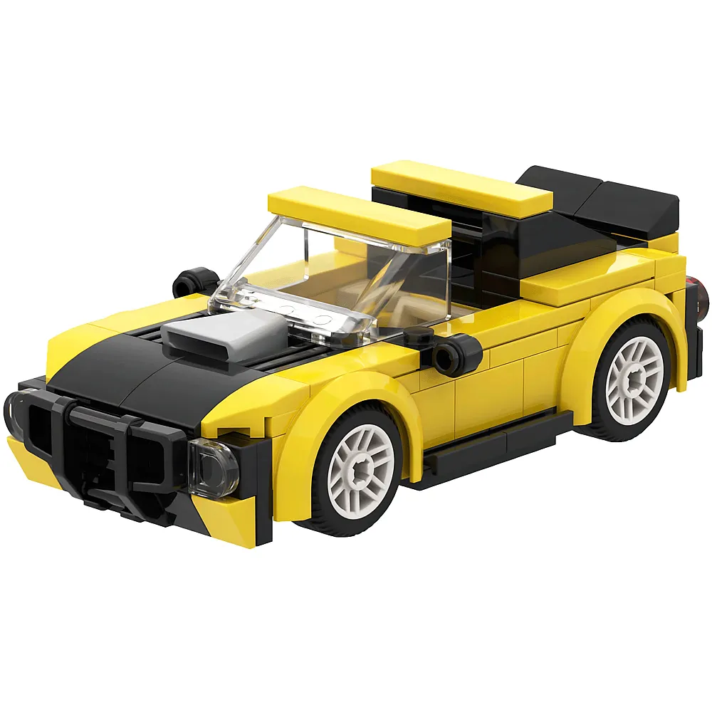 Brixies Plus Mini Rennwagen gelb - Suche