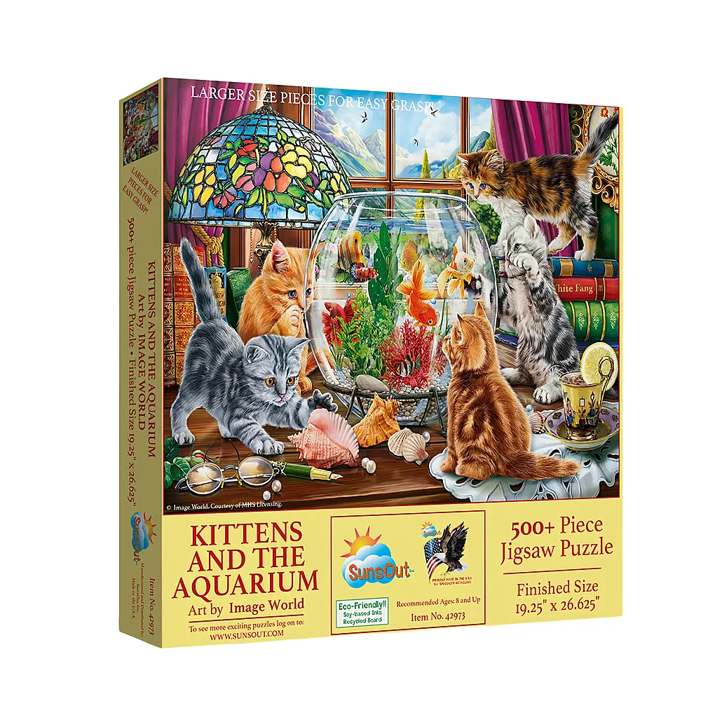 SunsOut Puzzle Kittens and the Aquarium 500Teile