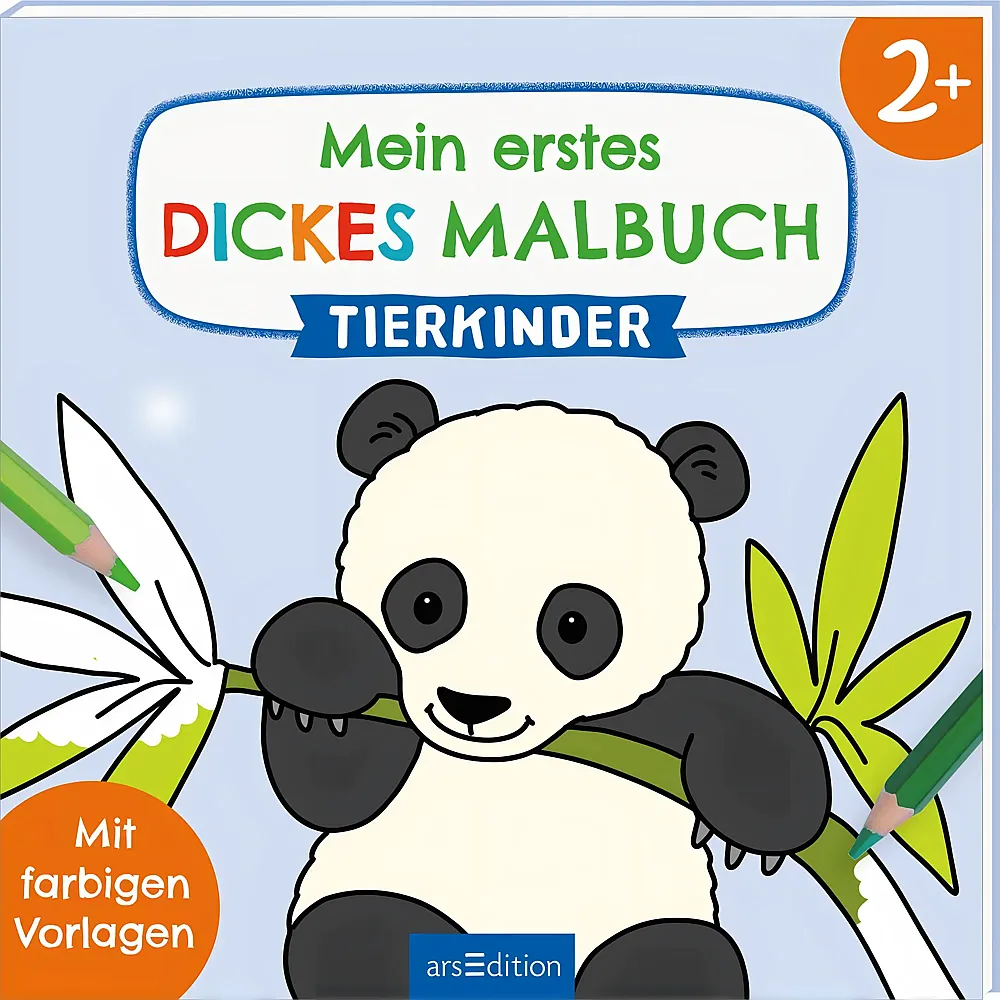 ars Edition Mein erstes dickes Malbuch  Tierkinder