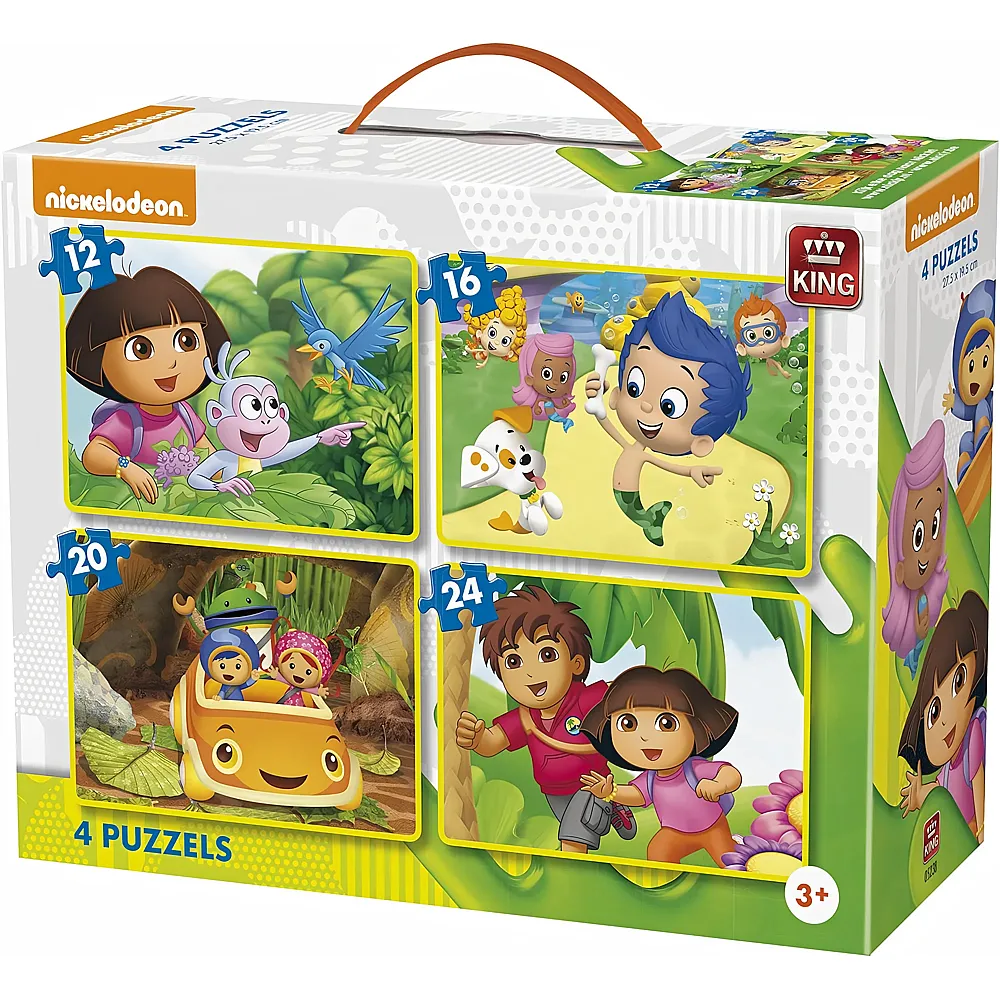 King Puzzle Nickelodeon & Dora - 12 Teile | Puzzle 10-104 Teile