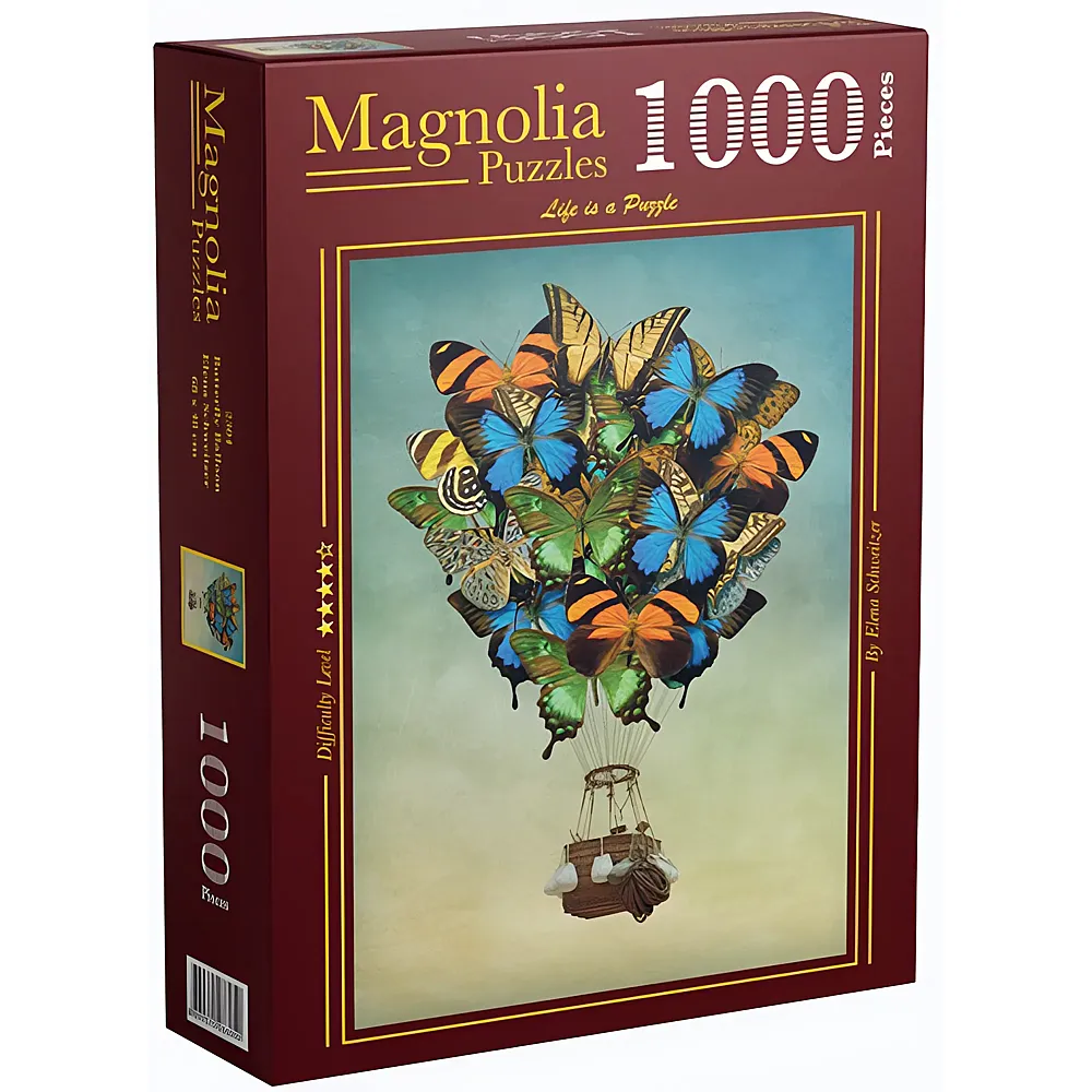 Magnolia Puzzle Butterfly Balloon 1000Teile