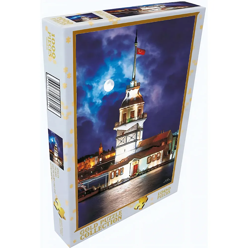 Gold Puzzle Leanderturm, Istanbul, T�rkei - 1000 Teile