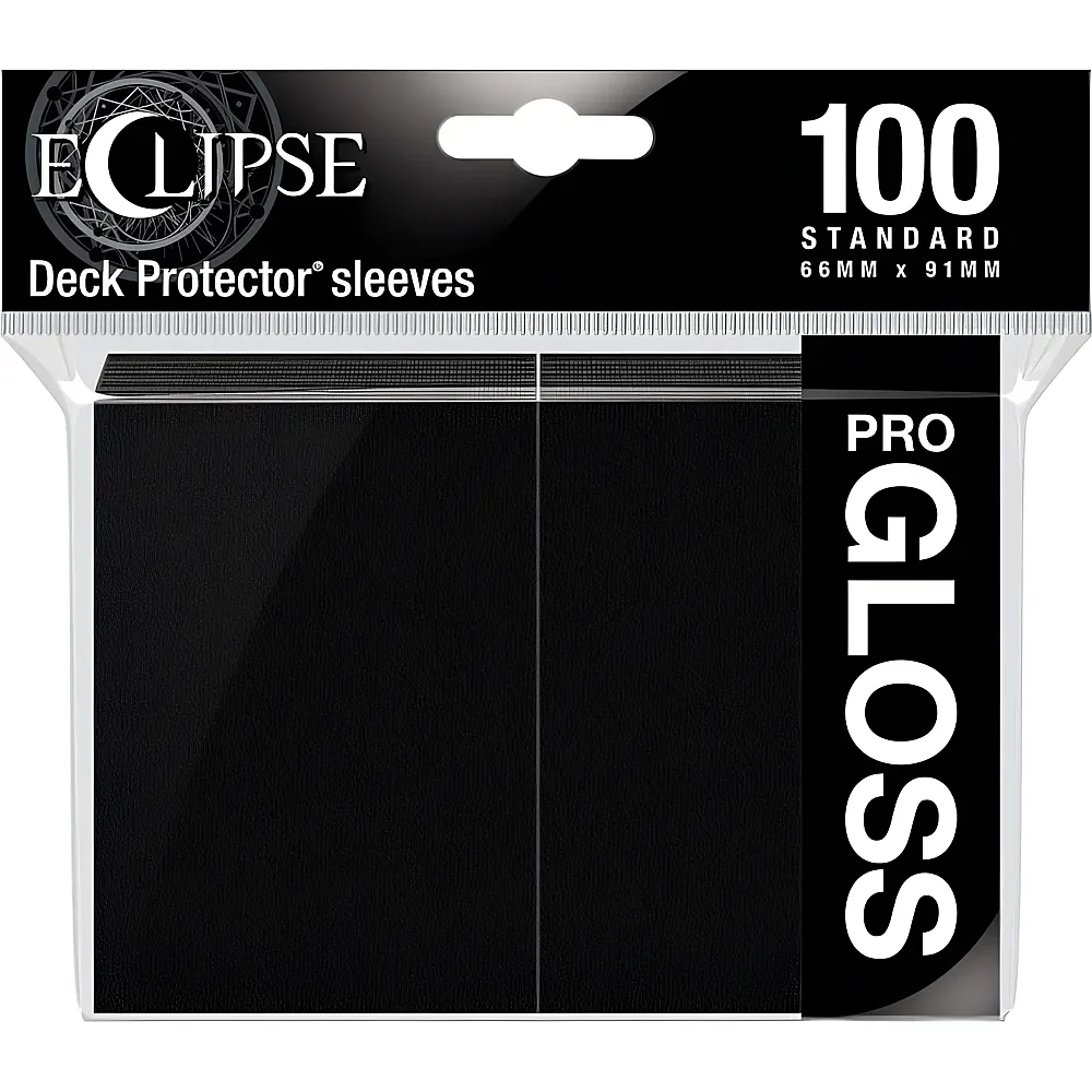 Ultra Pro Eclipse Gloss Deck Protector Standard Schwarz 100Teile | Sammelkarten