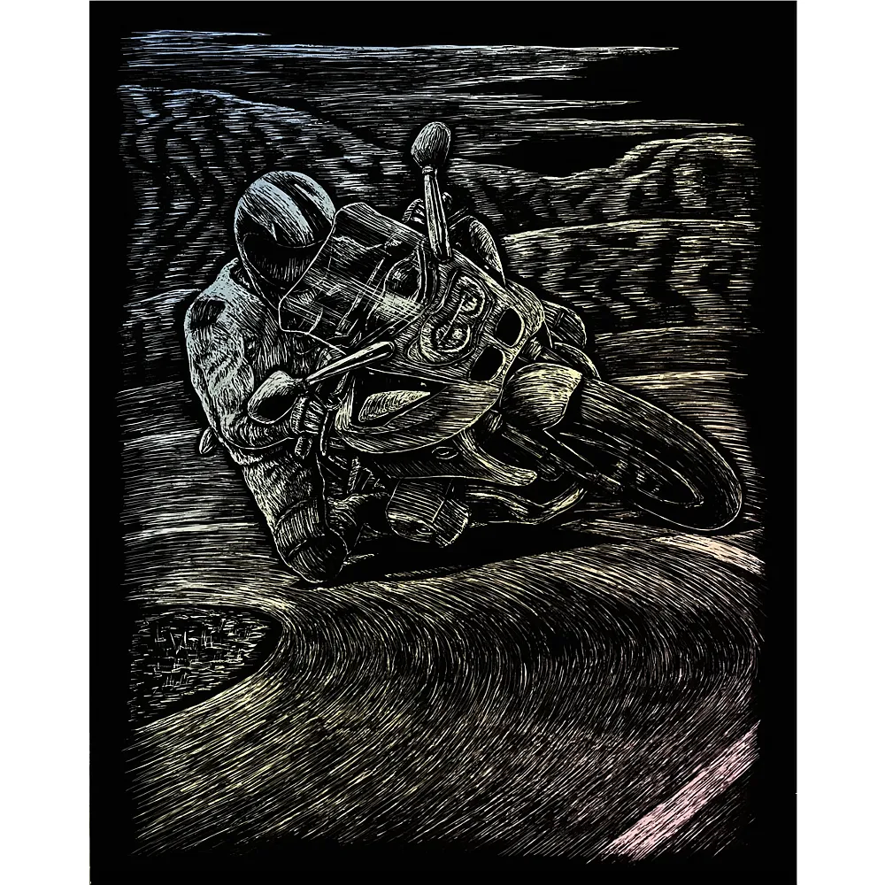 Royal & Langnickel R&l Gravures D'art Std Holo Motocross 21.3x29.5cm - Suche