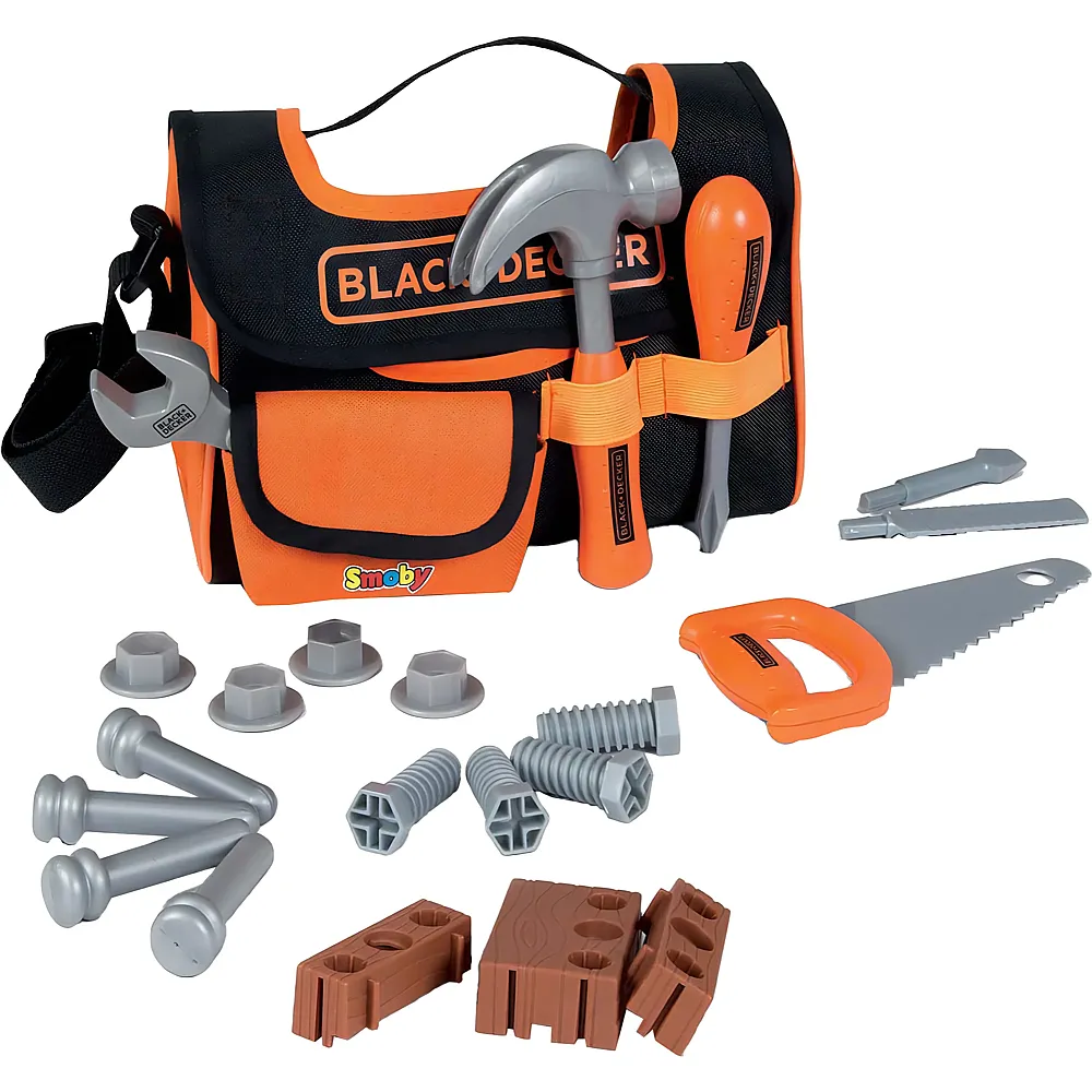 Smoby Black & Decker Werkzeugtasche mit Werkzeug 21Teile