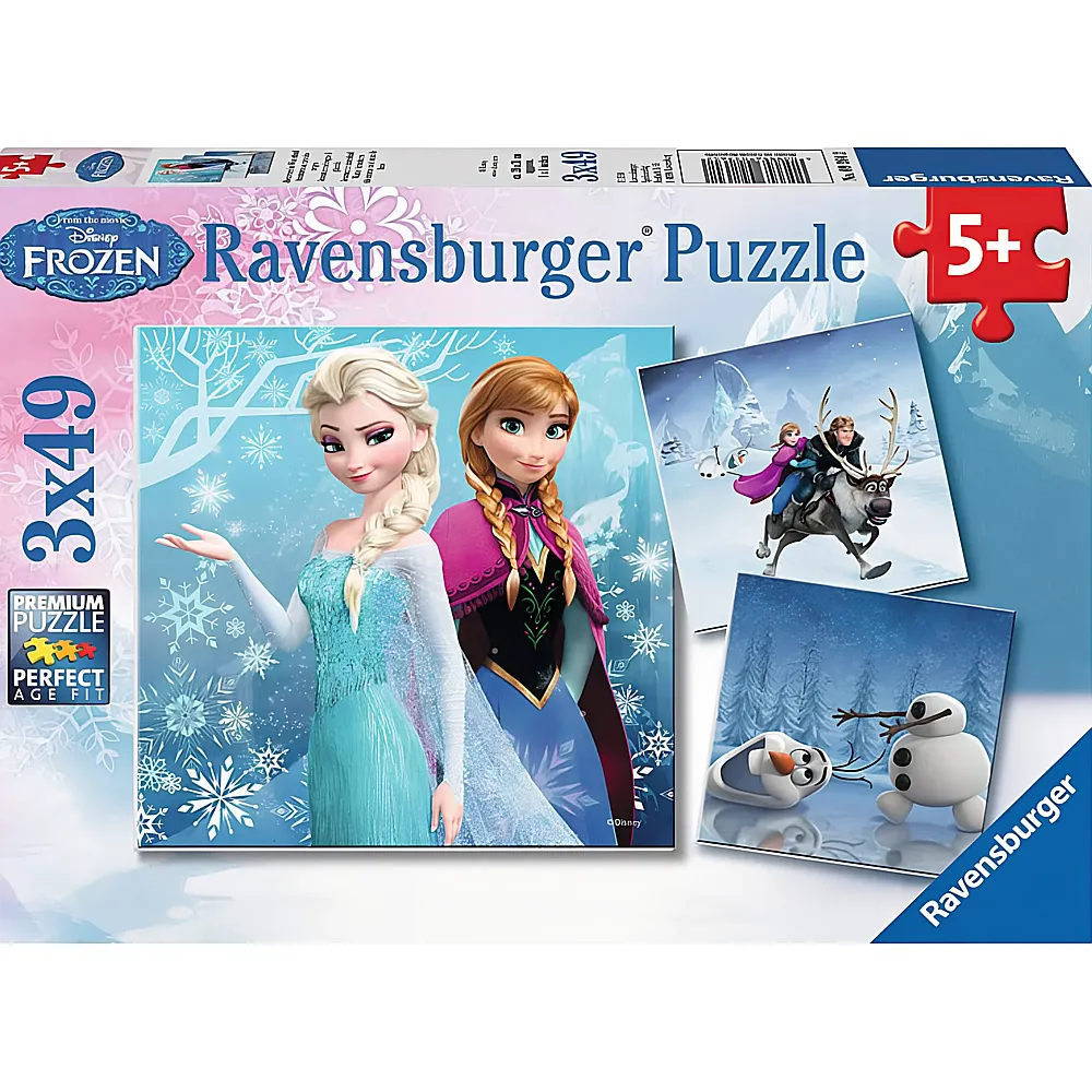 Ravensburger Puzzle Disney Frozen Abenteuer im Winter 3x49