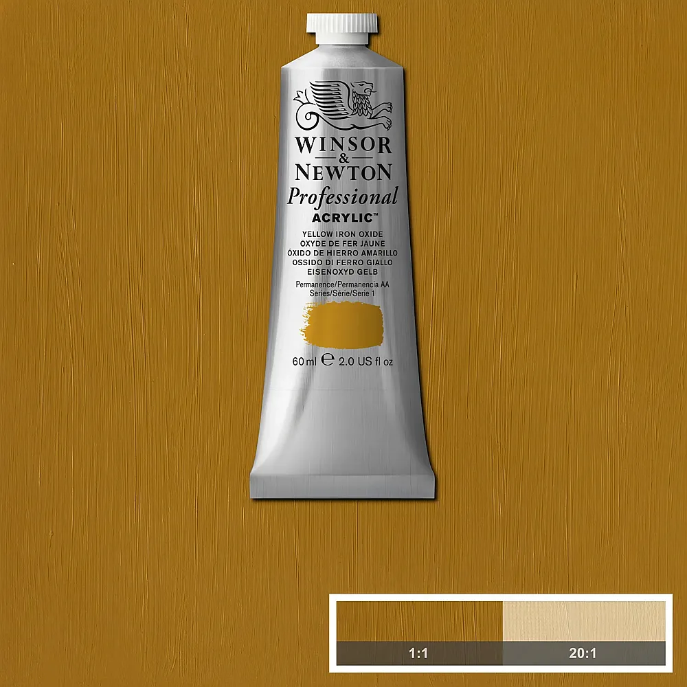 meinspielzeug - Winsor & Newton W&n Prof. Acrylfarbe 60ml Tube Eisenoxyd Gelb