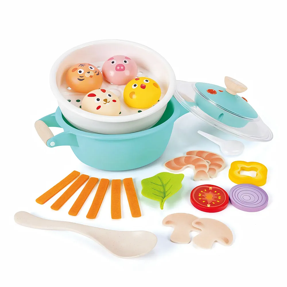 Hape Little Chef Cooking & Steam Playset Plus