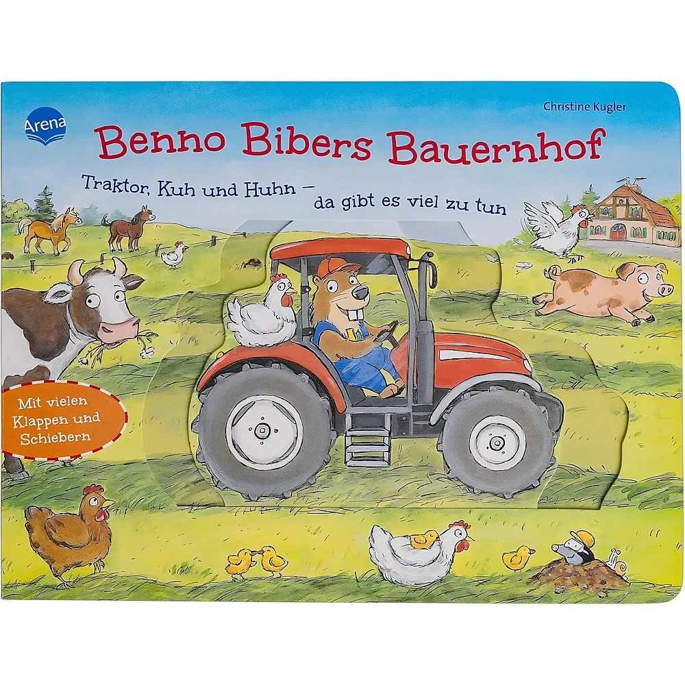 Arena Benno Bibers Bauernhof  Traktor, Kuh und Huhn