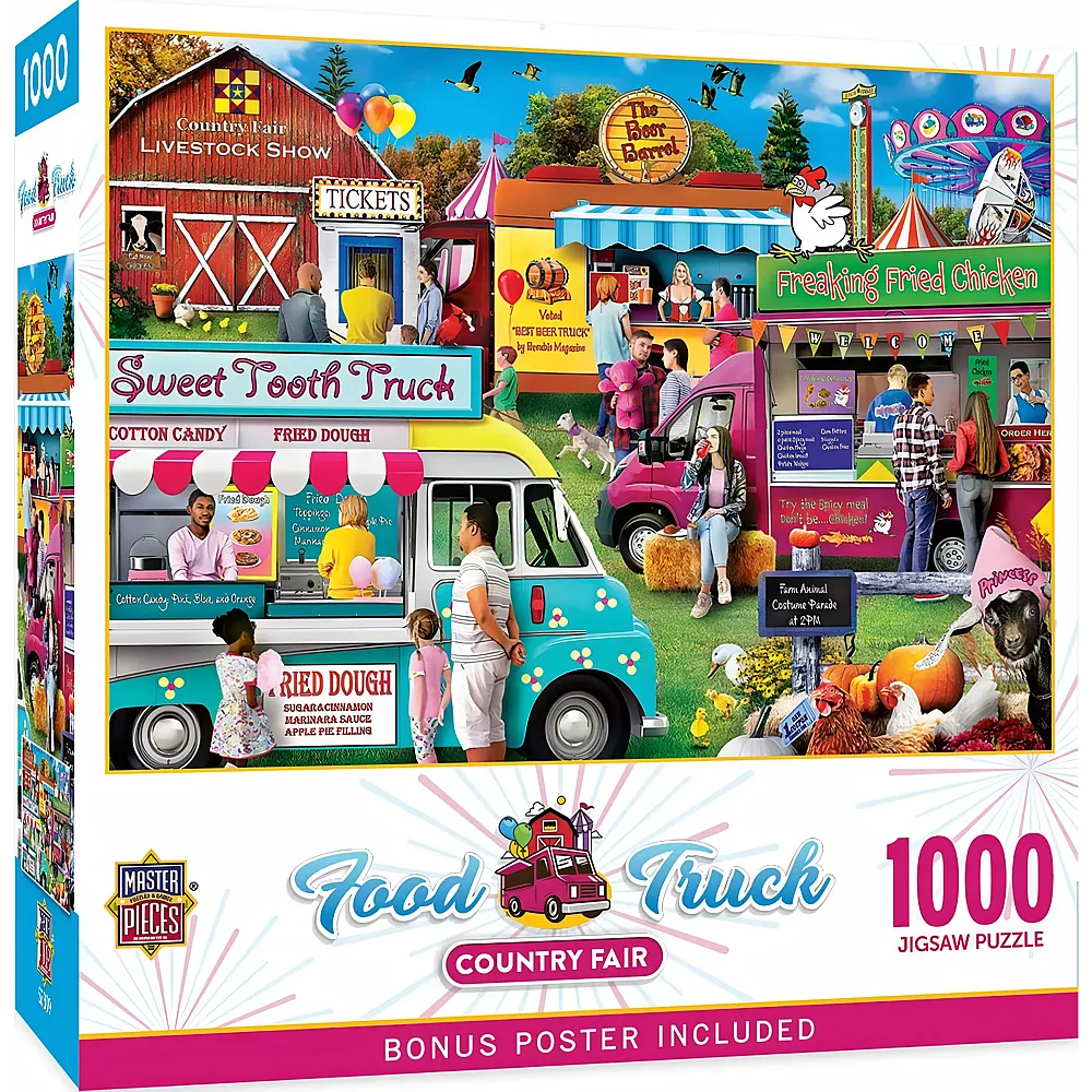 Master Pieces Puzzle Food Truck Dorffest - 1000 Teile
