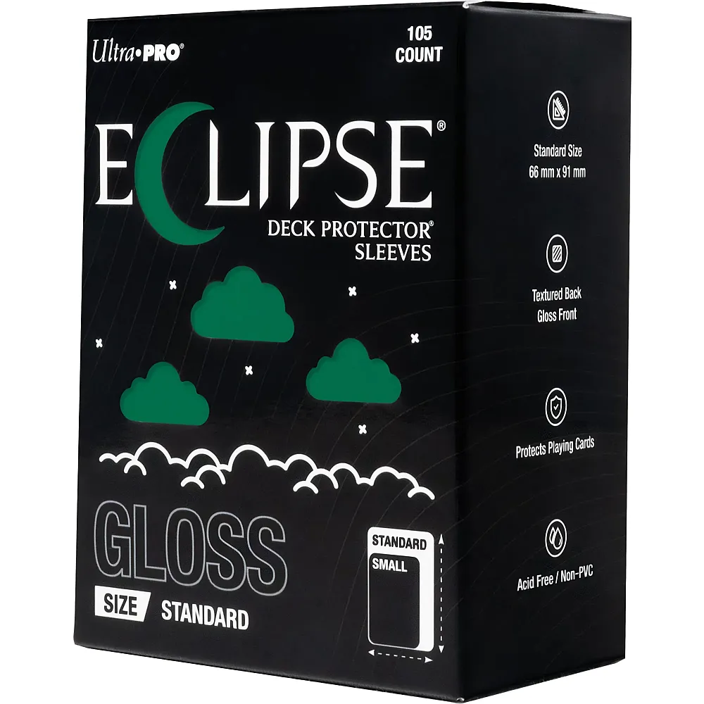 Ultra Pro ECLIPSE Gloss Green Deck Protector Sleeves Standard 105 - Brands