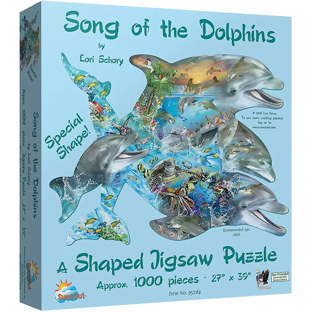 SunsOut Puzzle Lori Schory Song of the Dolphins - 1000 Teile