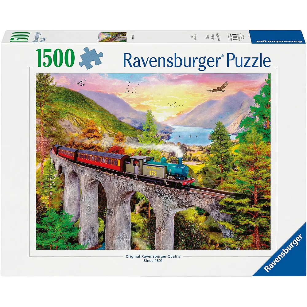 Ravensburger Puzzle Zugfahrt im Herbst 1500Teile