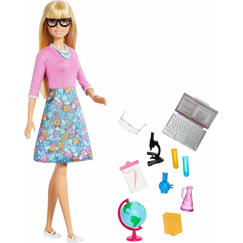 Barbie Karrieren Lehrerin-Puppe blond mit zehn Zubeh�rteilen