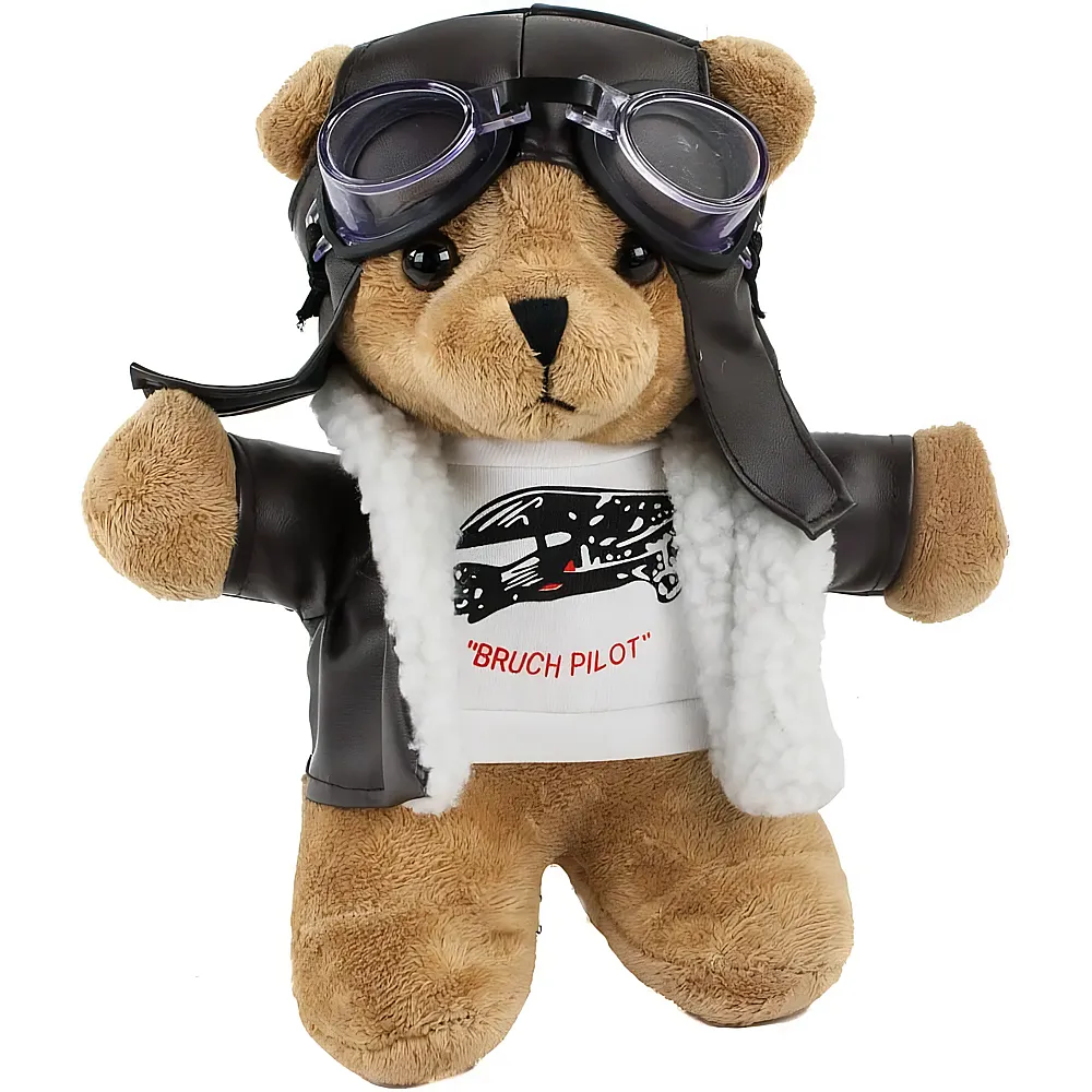 Teddys Rothenburg Teddyb�r mit Pilotenoutfit - 24 cm