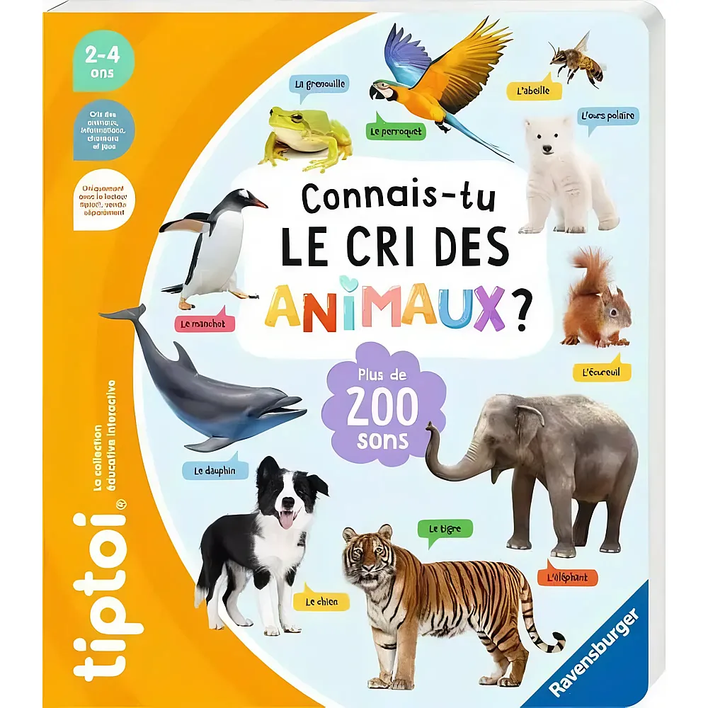 Ravensburger tiptoi Connais-tu le cri des animaux  - Franais