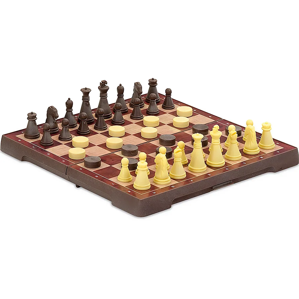 Cayro Games Magnetisches Schach & Dame 16x16cm