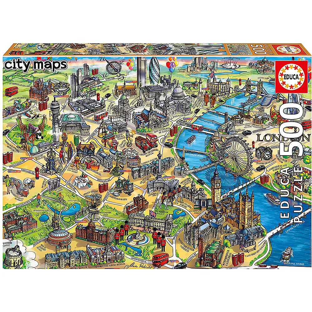 Educa Puzzle London Map 500Teile