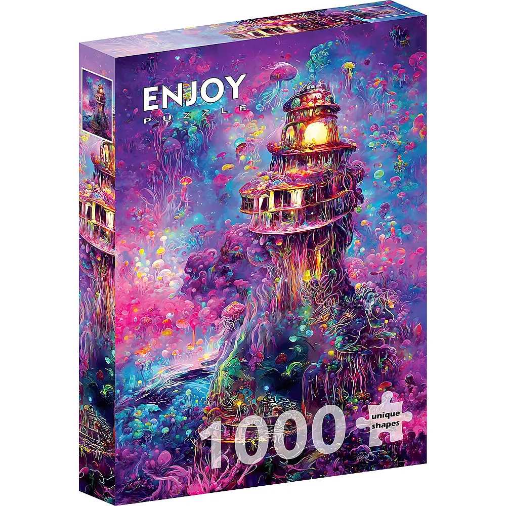 Enjoy Puzzle Leuchtturm unter Wasser - 1000 Teile