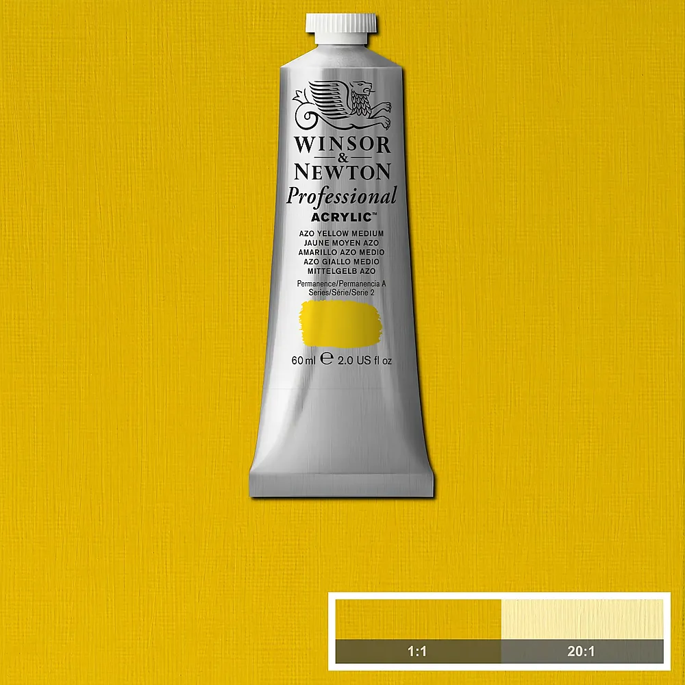 meinspielzeug - Winsor & Newton W&n Prof. Acrylfarbe 60ml Tube Echtgelfb Mittel