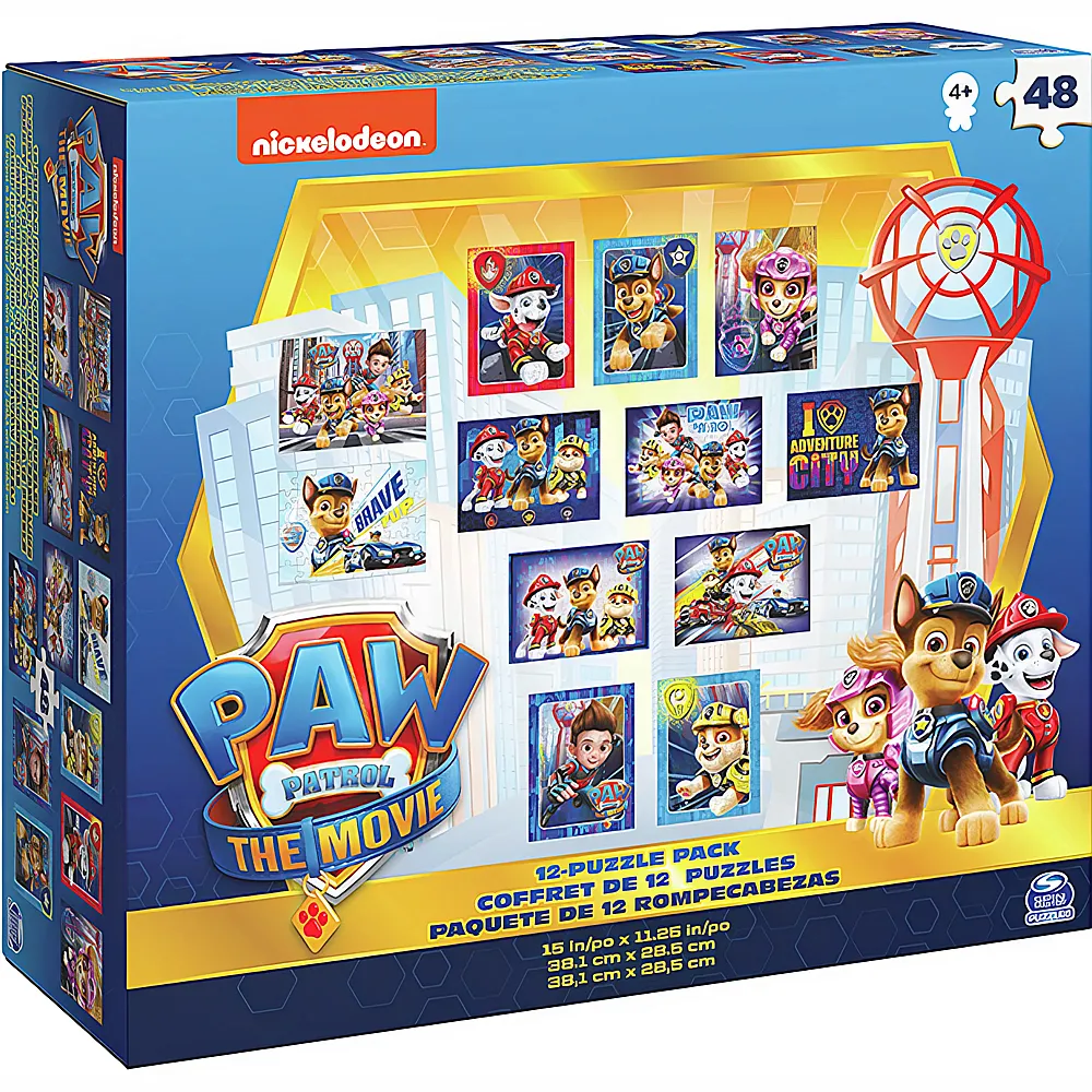 Spin Master Paw Patrol 12-in-1 Puzzlebox 12x48