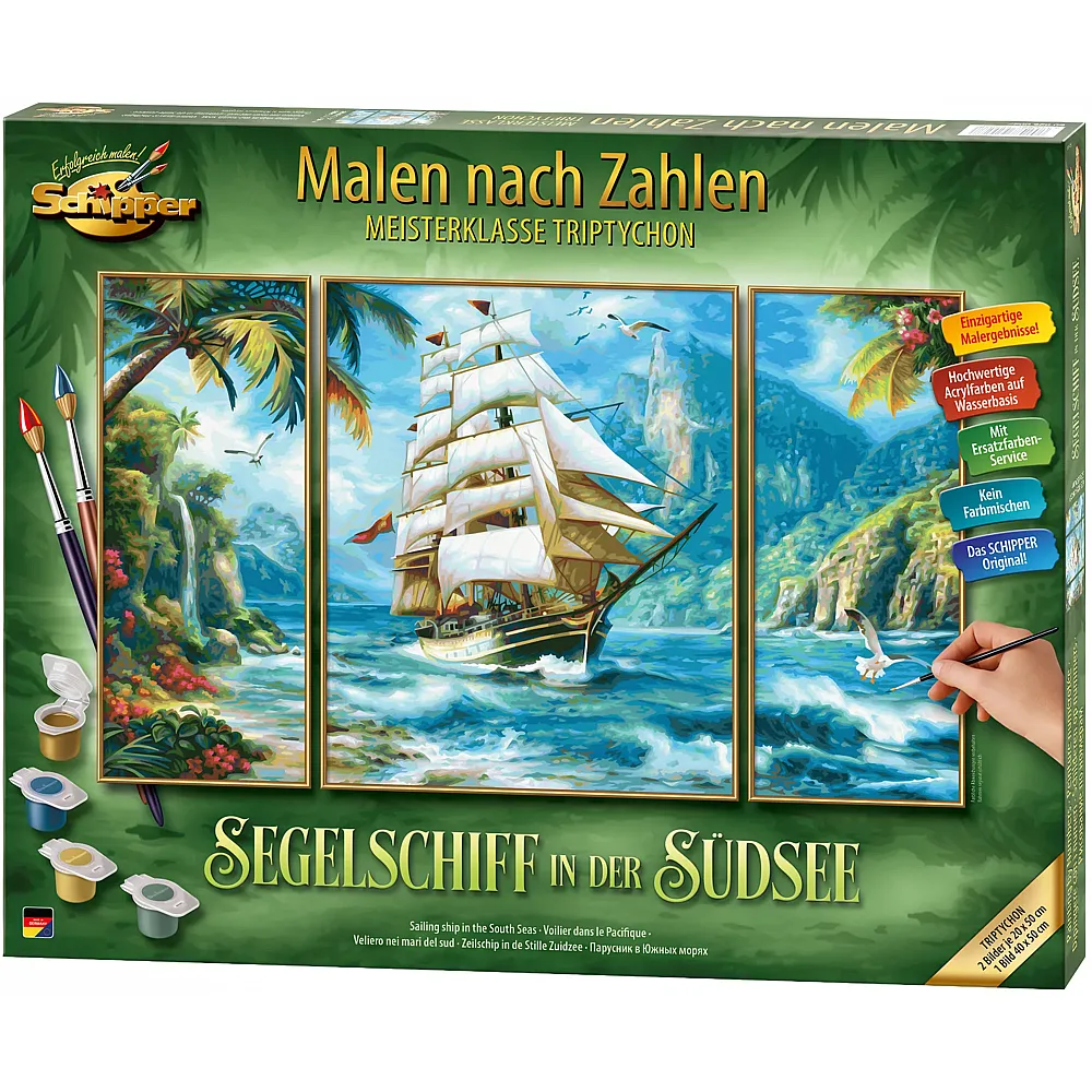 Schipper Malen nach Zahlen Segelschiff in der S�dsee