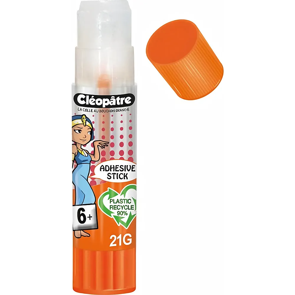 Cleopatre Cleostick Transparent Adhesive 21 GR AB 6 Jahren Recycleo