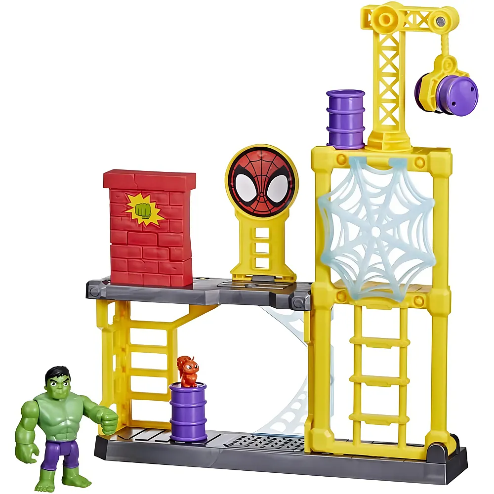 meinspielzeug - Hasbro Spiderman Spidey and His Amazing Friends Hulks Schmetter-Set | Spielesets