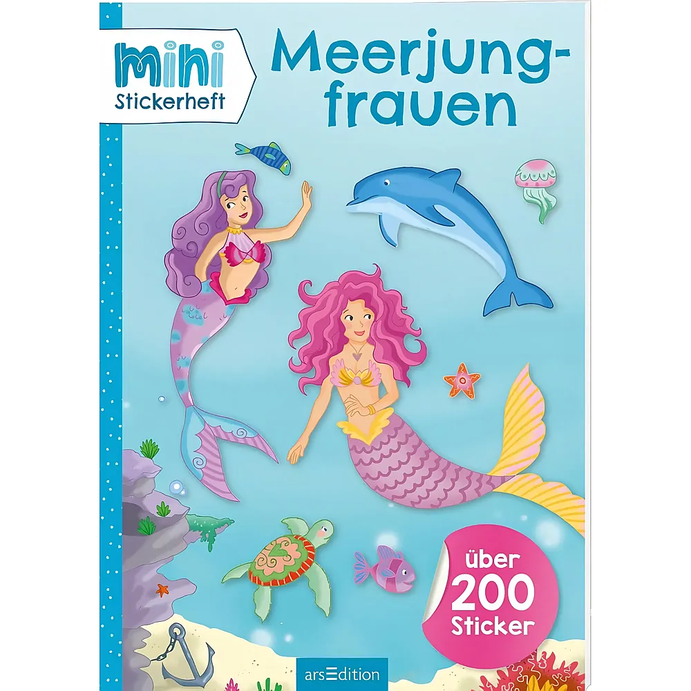 ars Edition Mini-Stickerheft: Meerjungfrauen