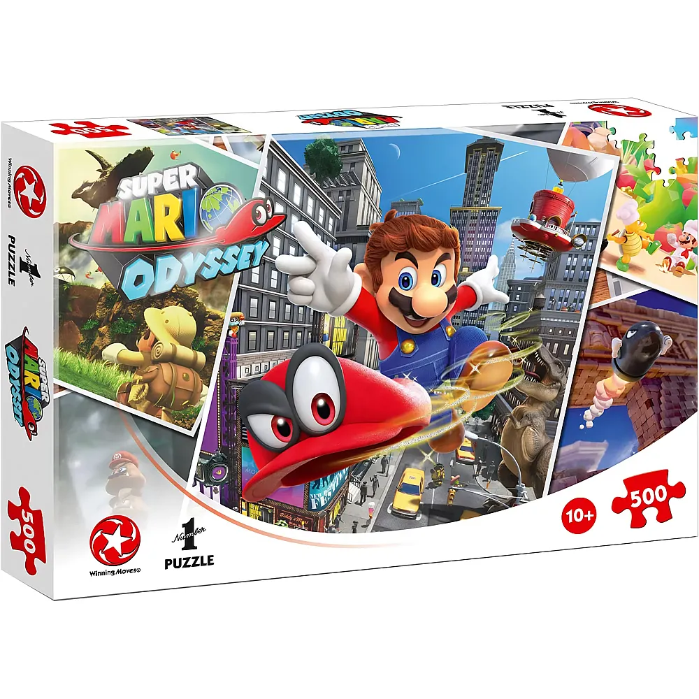 Winning Moves Puzzle Super Mario Odyssey - World Traveler - 500 Teile
