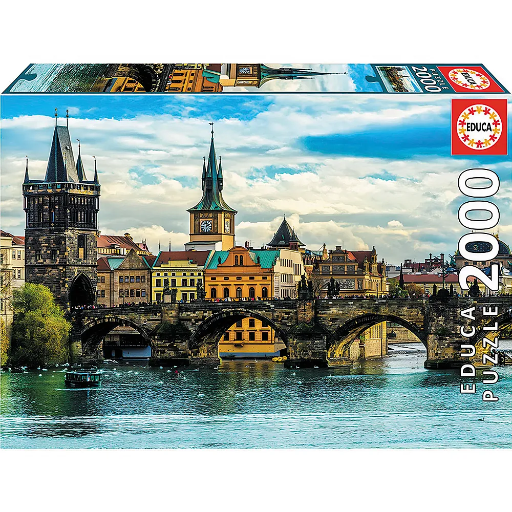Educa Puzzle Blick auf Prag 2000Teile
