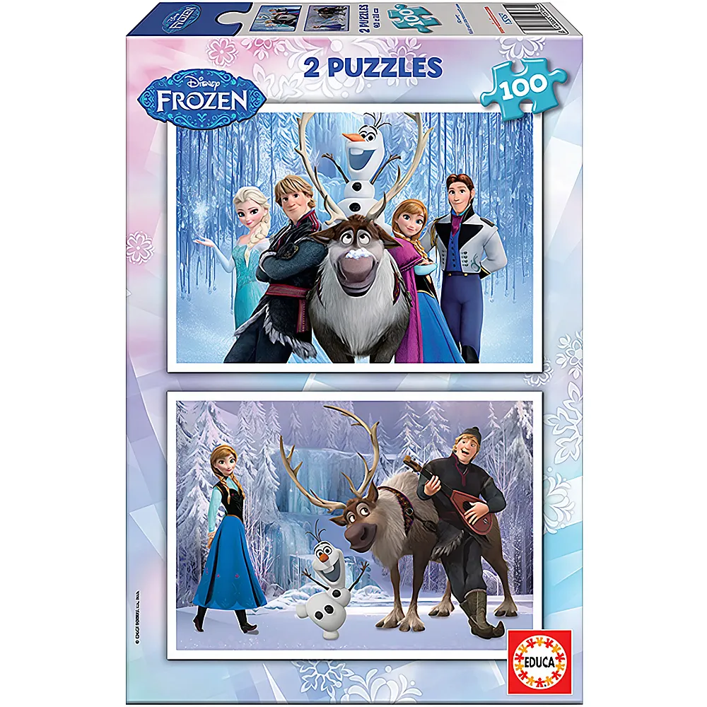 Educa Puzzle Disney Frozen 2x100